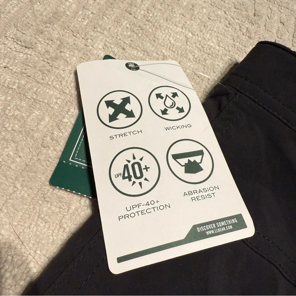 NWT L.L. Bean Comfort Trail Shorts 9” Hiking 4 way stretch UPF 40+ Women’s 18W - Picture 5 of 5